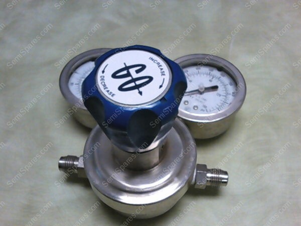 GO 107360-F | GO REGULATOR SPR-690 1-30 PSIA, STAINLESS STEEL W/ PACIFIC SCIENTIFIC 4.5" PRESSURE GAUGE 316 S.S TUBE AND SOCKET 0-1000 PSI