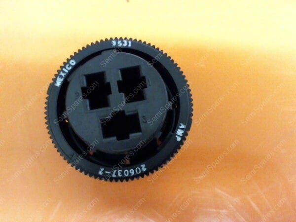 206037-2 | 3 POS CIRCULAR PLASTIC CONNECTOR PLUG ASSEMBLY - Image 2