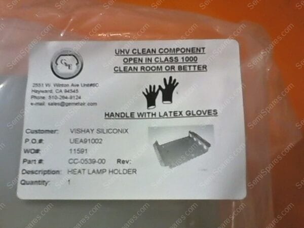 CC-0539-00 | HOLDER, HEAT, LAMP, P/N VISH-58, MARK 50