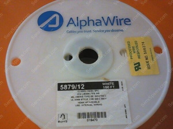 CA-1973-00 | WIRE, WHT, TEFLON, INSUL, 12 AWG, PN 92F-9407 - Image 2