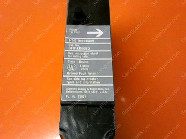 GF01ED60B0 | SIEMENS I-T-E EGF01ED60B0 MOLDED CASE CIRCUIT BREAKERS ACCESSORY - Image 4