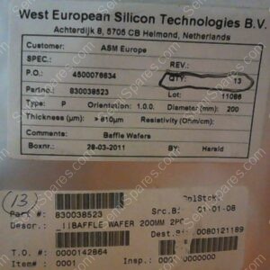 GU-0355-00 | BAFFLE WAFER 200 MM, 830038523