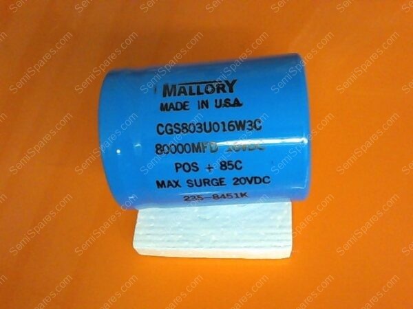 CO-078-00 | CAPACTOR 80,000 MFD CGS803U016W3G,P/N 235-8451K