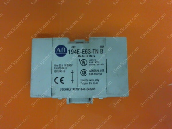 194E-E63-TN | NEUTRAL TERMINAL 40, 120 VOLTS - Image 2