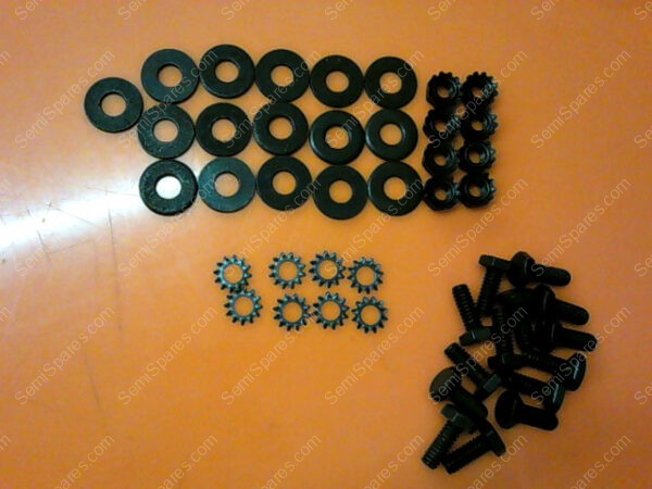 HWR065-A | HARDWARE KIT-2D DRAWER HHB; 1/4-20 X 5/8 BLK QTY 14 WASHER FLAT 1/4 BLK 16 WASHER 1/4-20 QTY 6 NUT 1/4-20 8 BRACKET, DRAWER MOUNTING  3 QTY1 - Image 3