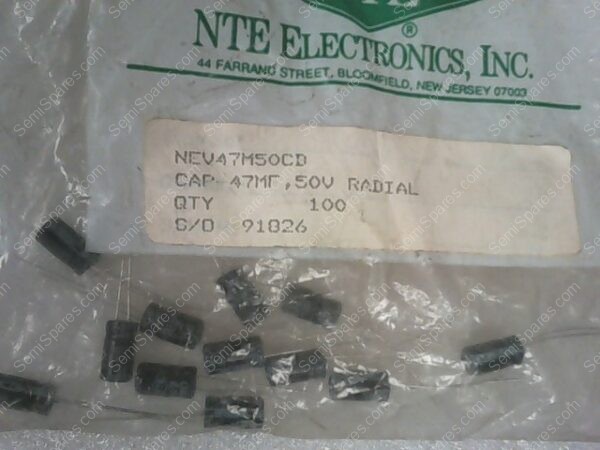 NEV47M50CB | CAP 47MF, 50V RADIAL