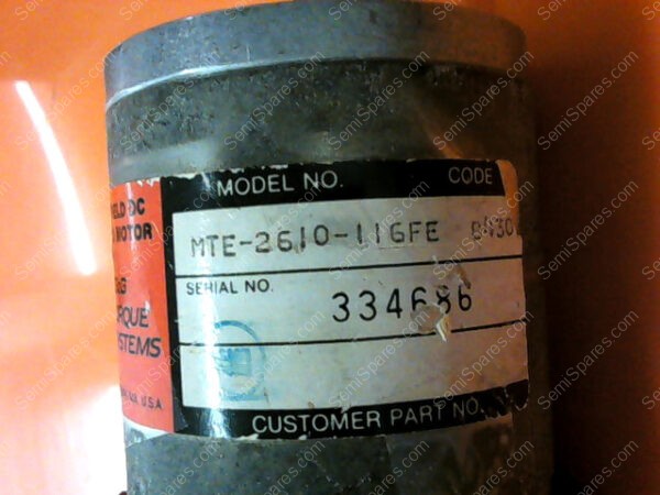 MTE-2610-116FE | EG&G MTE-2610-116FE FIELD DC SERVO MOTOR W/ OPTICAL ENCODER - Image 3