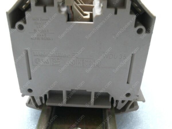 613-062117-002 | 14 WEIDMULLER TERMINAL BLOCK CONNECTOR 2 POSITION FEED WITH DIN RAIL - Image 2