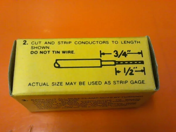 HBL7464V | HUBBELL VALISE CONNECTOR BODY 15A-125V A.C OR D.C 2 WIRE POLARIZED NEMA ML1-R - Image 2