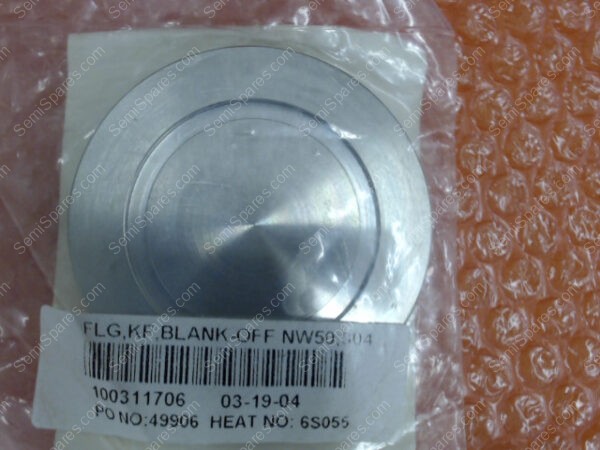 796-009363-005 | FLANGE, BLANK-OFF, NW50 - Image 2