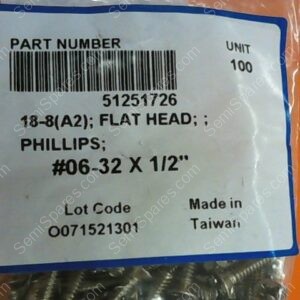 51251726 | 18-8 PH FL HD MACH SCR6-32X1/2