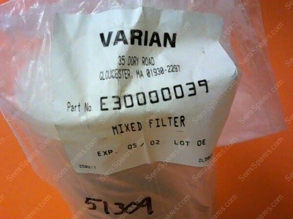 E300000039 | VARIAN MIXED FILTER P/N E300000039 - Image 2