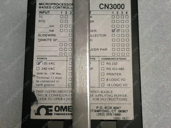 CN3004-D3 | OMEGA ENGINEERING MICROPROCESSOR BASED CONTROLLER CN3000 - Image 3