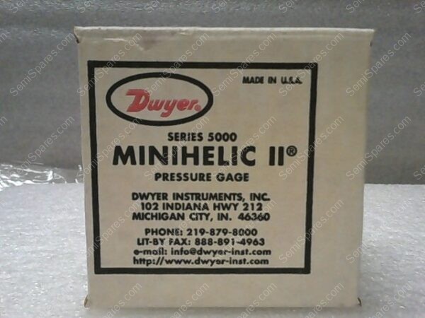 PRESSURE GAGE (2-5003) | PRESSURE MAX. 50 PSIG (340 KPA) TEMP. MAX. 120F (49C) MIN. 20F (-6C) - Image 2
