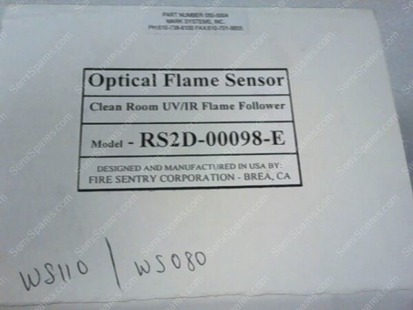 RS2D-00098-E | OPTICAL FLAME SENSOR, CLEAN ROOM UV/IR FLAME FOLLOWER - Image 2