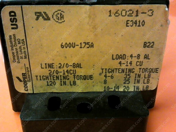 600V-0175A | COOPER INDUSTRIES 600V-0175A - Image 2