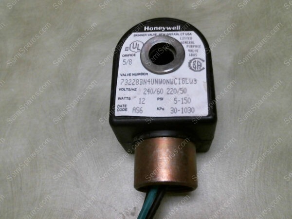 7C1GLQ3 25 1SHF3 | HONEYWELL 73228BN4UNWONWC1GLQ3 SOLENOID VALVE 7C1GLQ3 25 1SHF3 240/60V 12W 5-150 PSI - Image 3
