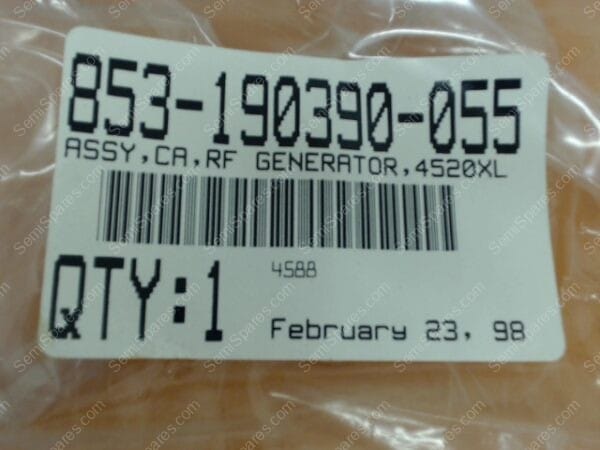 853-190390-055 | ASSY,CA,RF GENERATOR,4520XL