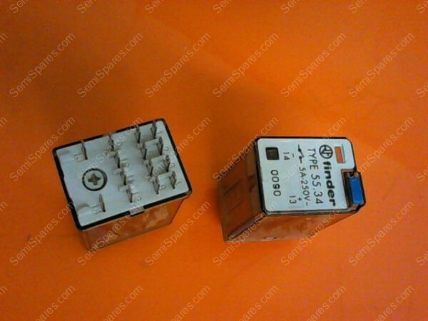 44-0004-026 | FINDER TYPE 55.34 5A-250V GENERAL PURPOSE RELAY PLUG IN, 250V DC COIL (PGK OF 2) - Image 2