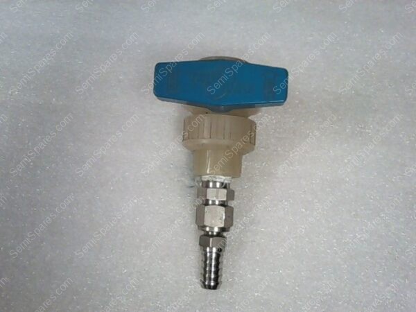 UNION BALL VALVE | TRUE BLUE PLAST-O-MATIC UNION BALL VALVE, WITH SWAGELOK 316 GSG FITTING - Image 3