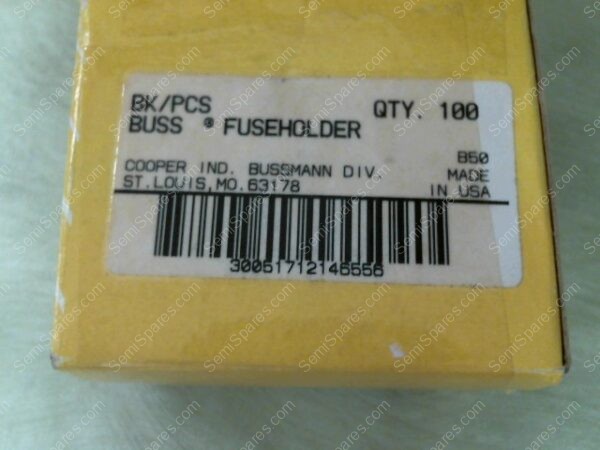 BK/PCS | BUSSMAN BK/PCS FUSEHOLDER (QTY IN PACKAGE 100)