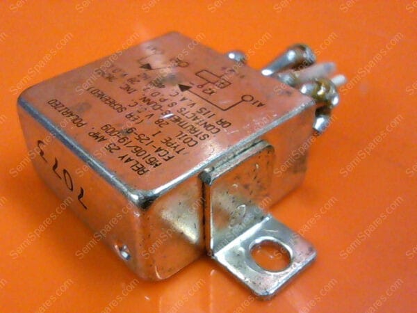 FCA-125-9 | RELAY, MID RANGE, 28 VDC, 25 A, SIDE MOUNT, SOLDER HOOK, M6106/19-009