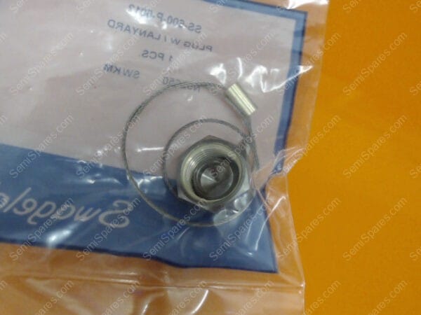SL-0755-00 | 3/8 PLUG,SS-600-P-0012,INCL. LANYARD - Image 2