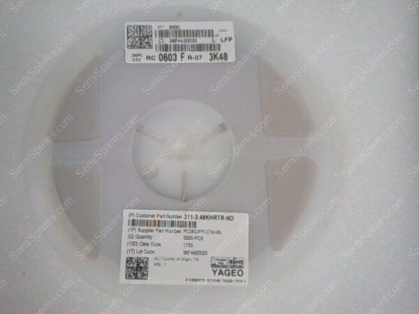 RC0603FR-073K48L | RES SMD 3.48K OHM 1% 1/10W 0603 - Image 2
