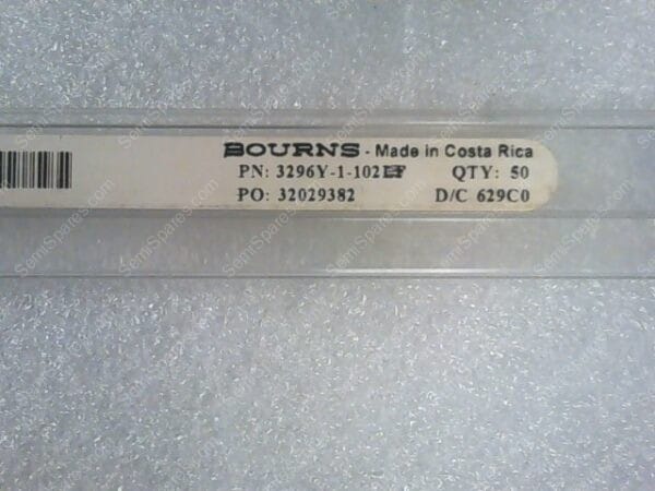3296Y-1-102 | TRIMMER 1K, OHM, 0.5W, PC, PIN, TOP