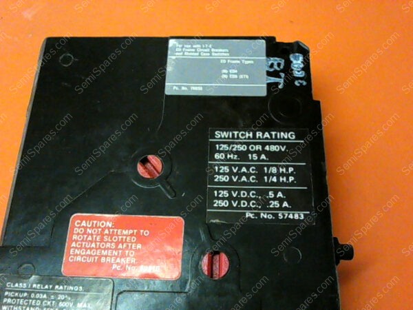 GF01ED60B0 | SIEMENS I-T-E EGF01ED60B0 MOLDED CASE CIRCUIT BREAKERS ACCESSORY - Image 5