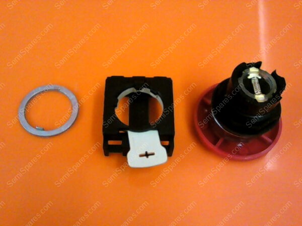 E22LL2 | EATON E22LL2 40MM TWIST RELEASE RED /CHROM LENGTH: 50.8MM WIDTH: 38.1MM HEIGHT: 38.1MM - Image 2