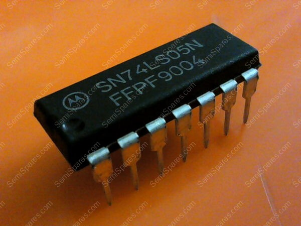 SN74LS05N | 2 X SN74LS05N HEX INVERTER WITH OPEN-COLLECTOR OUTPUTS MOTOROLA DIP-14 - Image 2