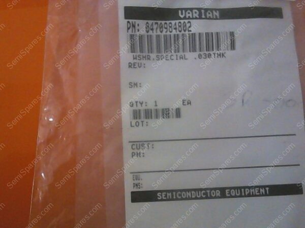 SW-0002-00 | WASHER SPECIAL .030THK,P/N 04-709848-02 - Image 2