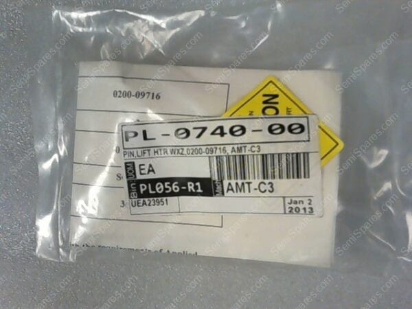 PL-0740-00 | PIN, LIFT HTR WXZ, 0200-09716, AMT-C3 - Image 2
