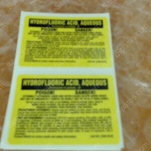 GU-5140-00 | LABEL, HYDROFLORIC ACID AQUEOUS
