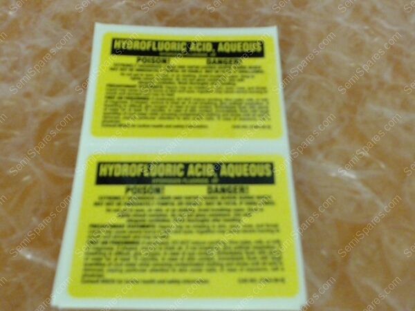 GU-5140-00 | LABEL, HYDROFLORIC ACID AQUEOUS