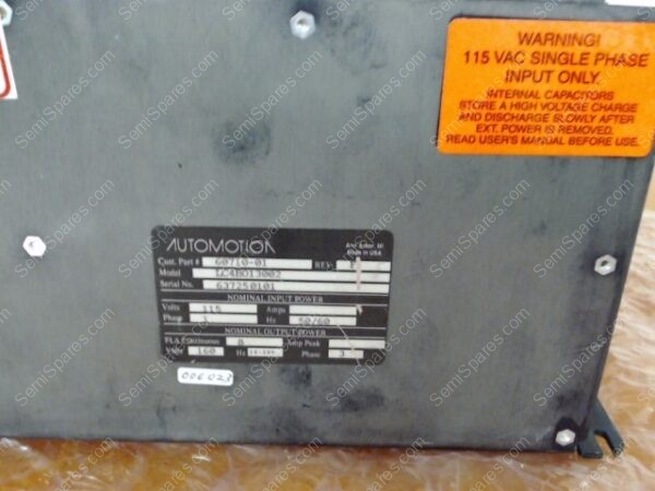 TM-1750-00 | CONTROLLER,60710-01,1/2HP BRUSHLESS MOTOR MODEL LC4B013002 REV. F - Image 5