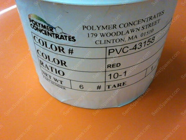PVC-43158 | POLYMER CONCENTRATES COLOR# PVC-43158 COLOR-RED RATIO-10-1 - Image 3