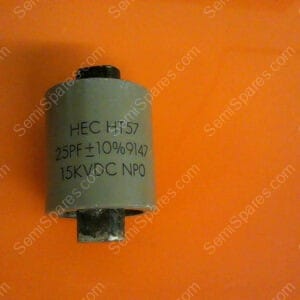 570025-15 | DOORNOB APACITOR, 25PF+10%9147 15KVDC, HIGH ENERGY 570025-15