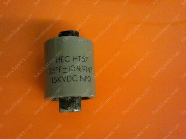 570025-15 | DOORNOB APACITOR, 25PF+10%9147 15KVDC, HIGH ENERGY 570025-15
