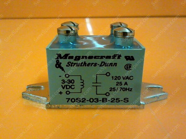 70S2-03 | 70S2-03-B-25-S - SOLID STATE RELAY, SPST-NO, 25 A, 140 VAC, PANEL, SCREW, ZERO CROSSING - Image 2
