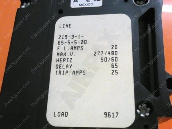 CB-0600-00 | CIRCUIT BREAKER,THQB32020,GE,219-3-1-65-5-5-20
