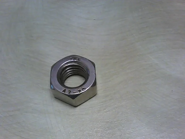 THE A2-70 HEX | A2 STAINLESS STEEL HEXAGONAL FULL NUTS (HEX NUT) A2-70 DIN934 - Image 2