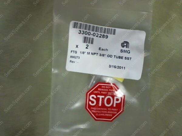 3300-02289 | FTG 1/8" NPT 3/8" OD TUBE SST - Image 3