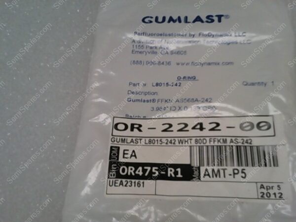OR-2242-00 | GUMLAST L8015-242 WHT 80D FFKM