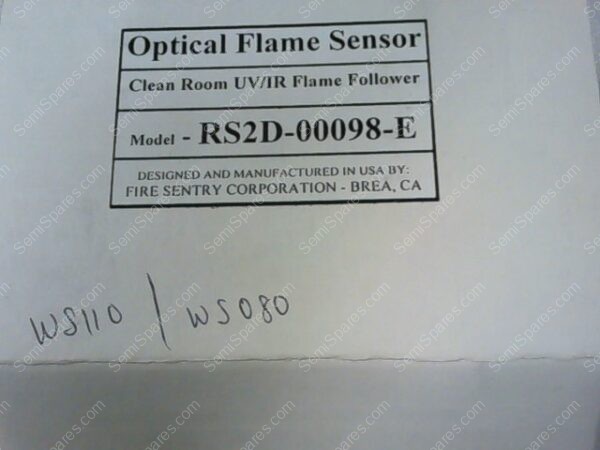 RS2D-00098-E | OPTICAL FLAME SENSOR, CLEAN ROOM UV/IR FLAME FOLLOWER - Image 3