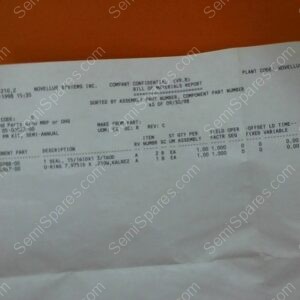 KT-1250-00 | KIT,PM,LOAD LOCK SEALS,05-00028-00