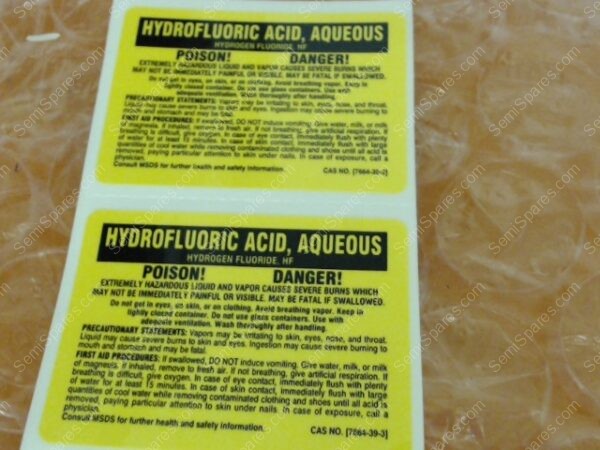 GU-5140-00 | LABEL, HYDROFLORIC ACID AQUEOUS - Image 2