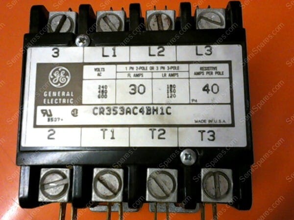 CR353AC4BH1C | GENERAL ELECTRIC 4 POLE CONTACTOR PN/CR353AC4BH1C - Image 3