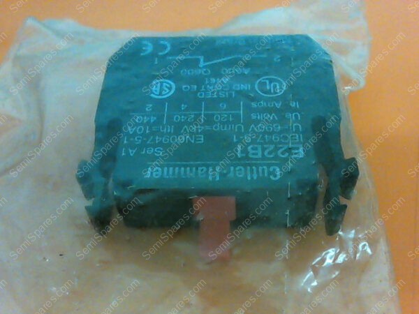 E22B1 | CUTLER-HAMMER CONTACT BLOCK 240/440V E22B1